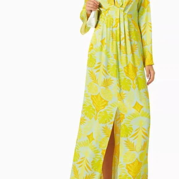 FAB NEVER FULLY DRESSED - ANGIE DRESS in BLUE PALM PRINT - US16 - NEW WITH TAGS! - Picture 4 of 13